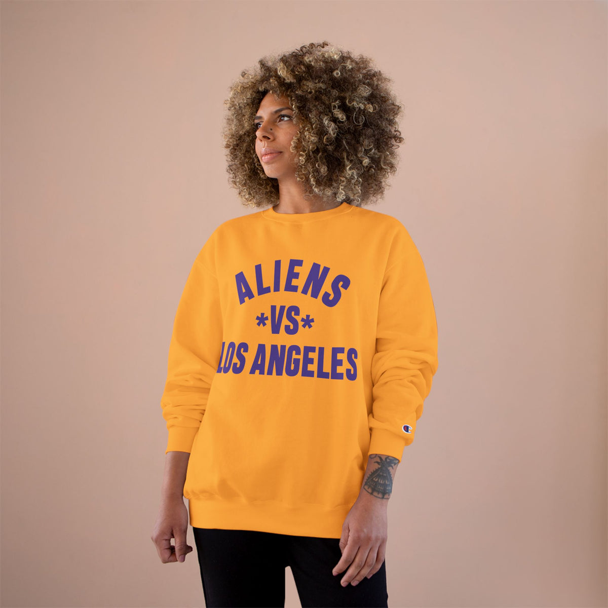 Aliens vs Los Angeles Sweatshirt — Retro Sports Crewneck