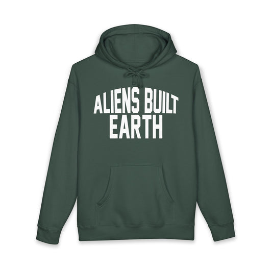 Hoodie — "Aliens Built Earth" Graphic Pullover