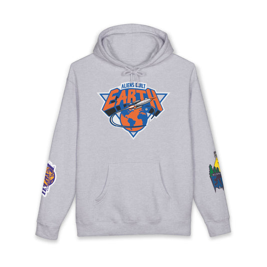 Around the World A.B.E Graphic Hoodie — “Always Outta This Earth” Space Logo Pullover