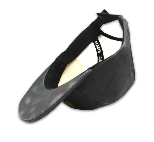 Thermal temperature color change 5 panel faux leather hat