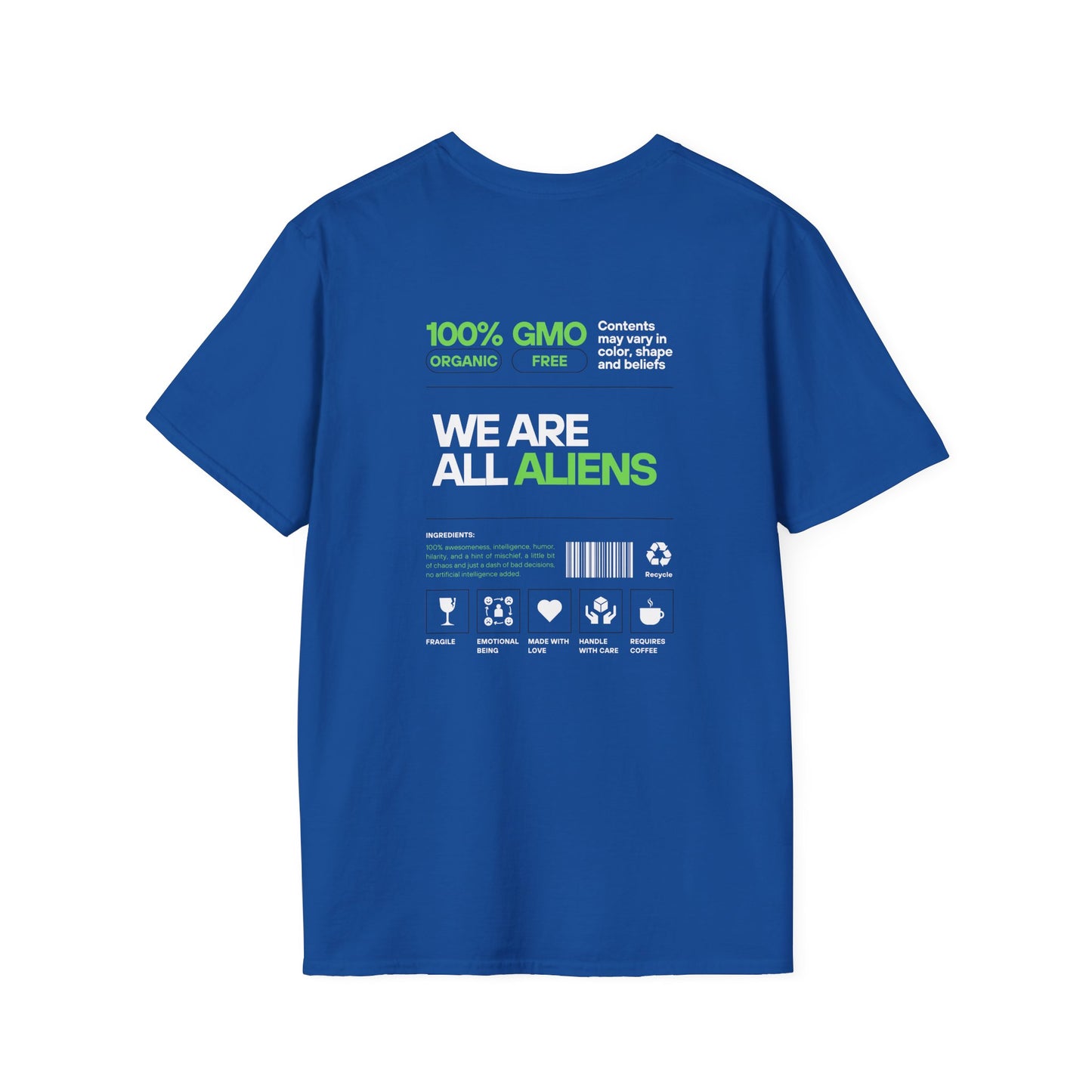 Aliens Built Earth T-Shirt — "We Are All Aliens" Graphic Tee