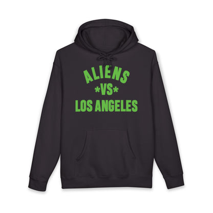 Aliens vs Los Angeles Hoodie — Retro Green Graphic Pullover