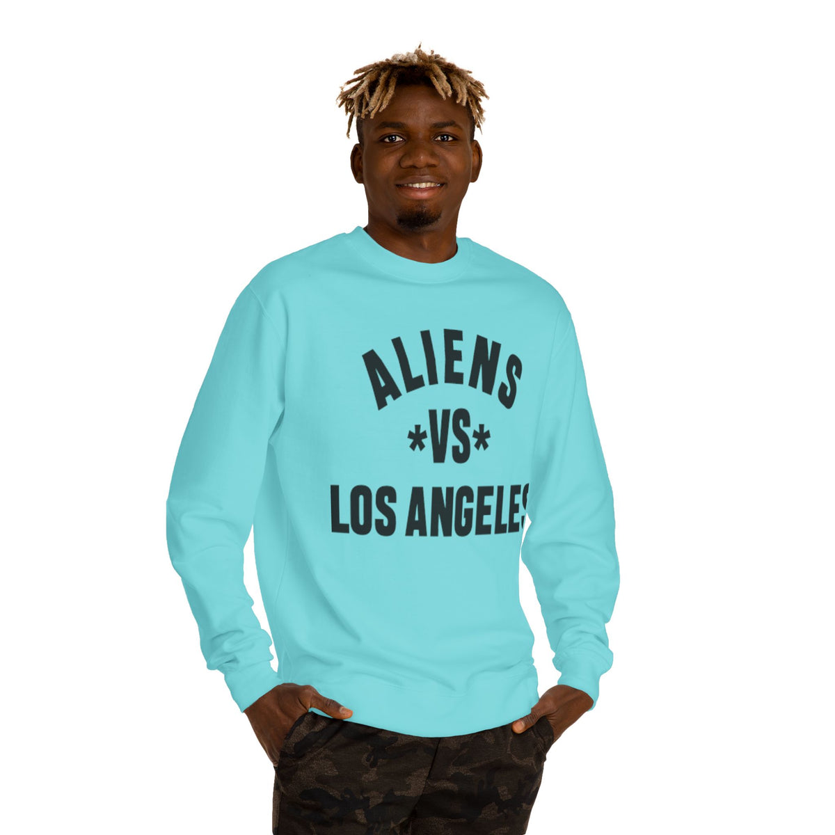 Aliens vs Los Angeles Sweatshirt — Retro Sports-Style Crewneck
