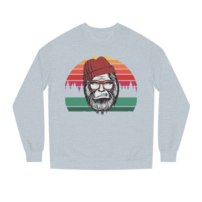 Retro Lumberjack Graphic Sweatshirt — "A.B.E" Eco Vibe Crewneck