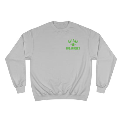 Aliens vs. Los Angeles Graphic Sweatshirt — Retro Sci‑Fi Crewneck