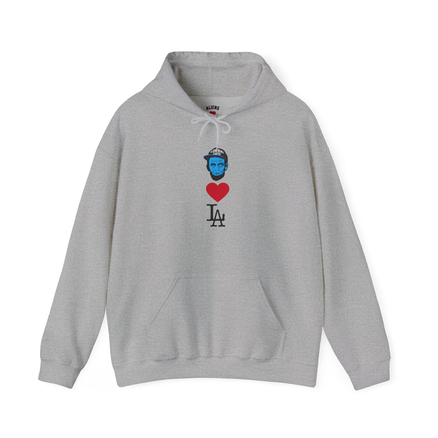 Aliens love Los Angeles  Hoodie - "Unexpected Encounter" Glow Graphic
