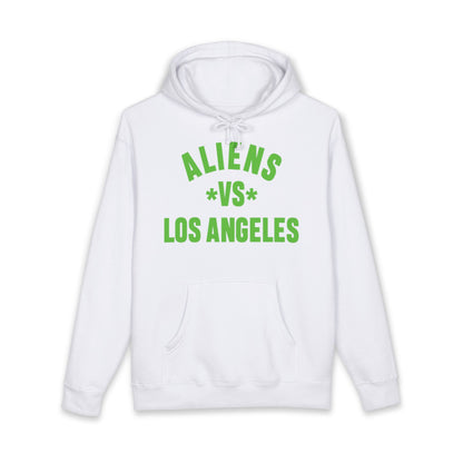 Aliens vs Los Angeles Hoodie — Retro Green Graphic Pullover