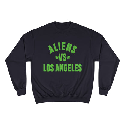 Aliens vs Los Angeles Sweatshirt — Retro Green Graphic Crewneck
