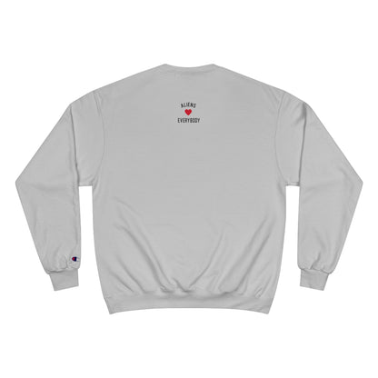 Aliens Love LA Sweatshirt — Blue Face Graphic Crewneck