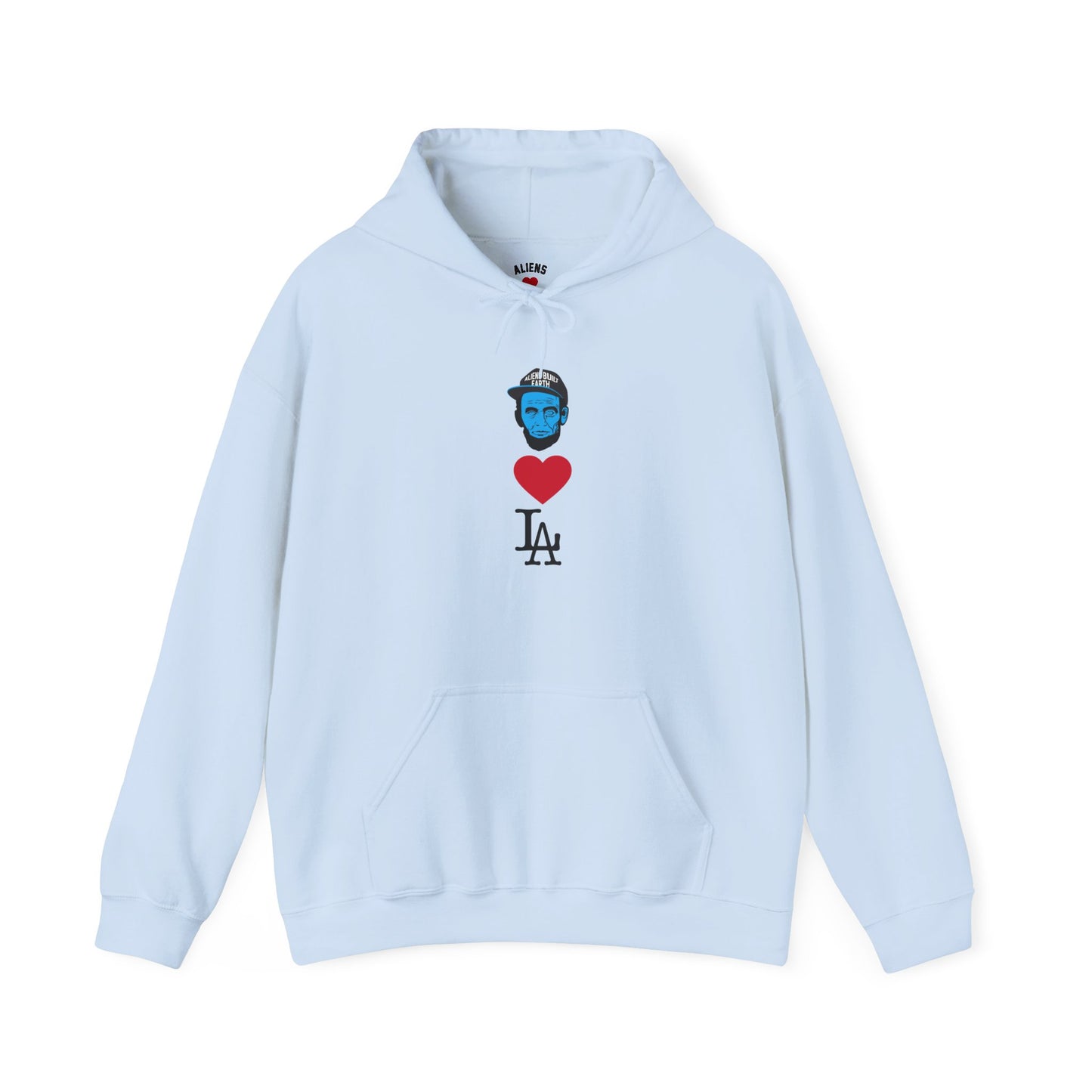 Aliens love Los Angeles  Hoodie - "Unexpected Encounter" Glow Graphic