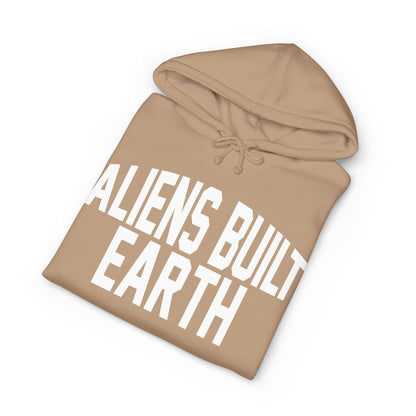 Hoodie — "Aliens Built Earth" Graphic Pullover