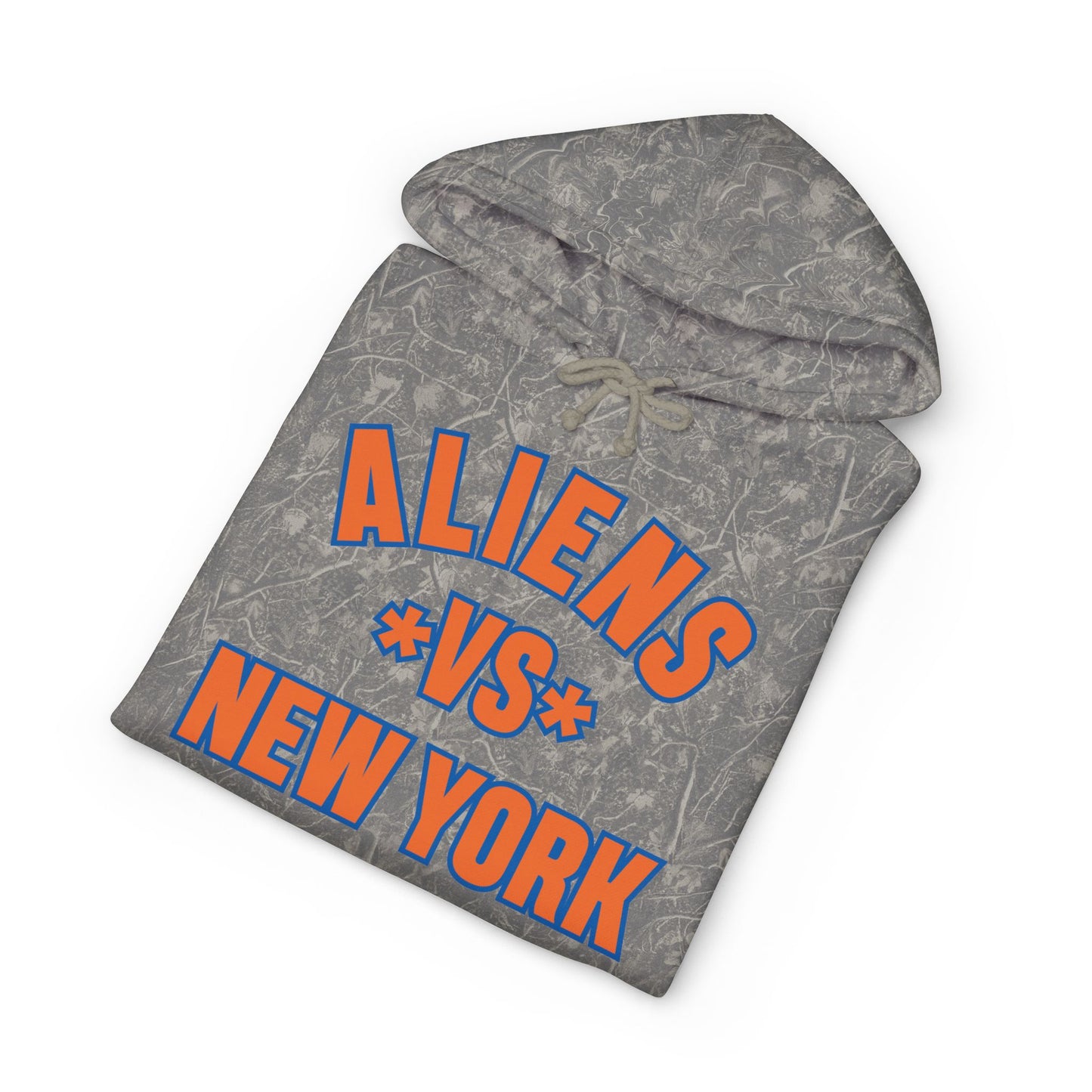 Aliens vs New York Hoodie - Retro Sci‑Fi Graphic Pullover