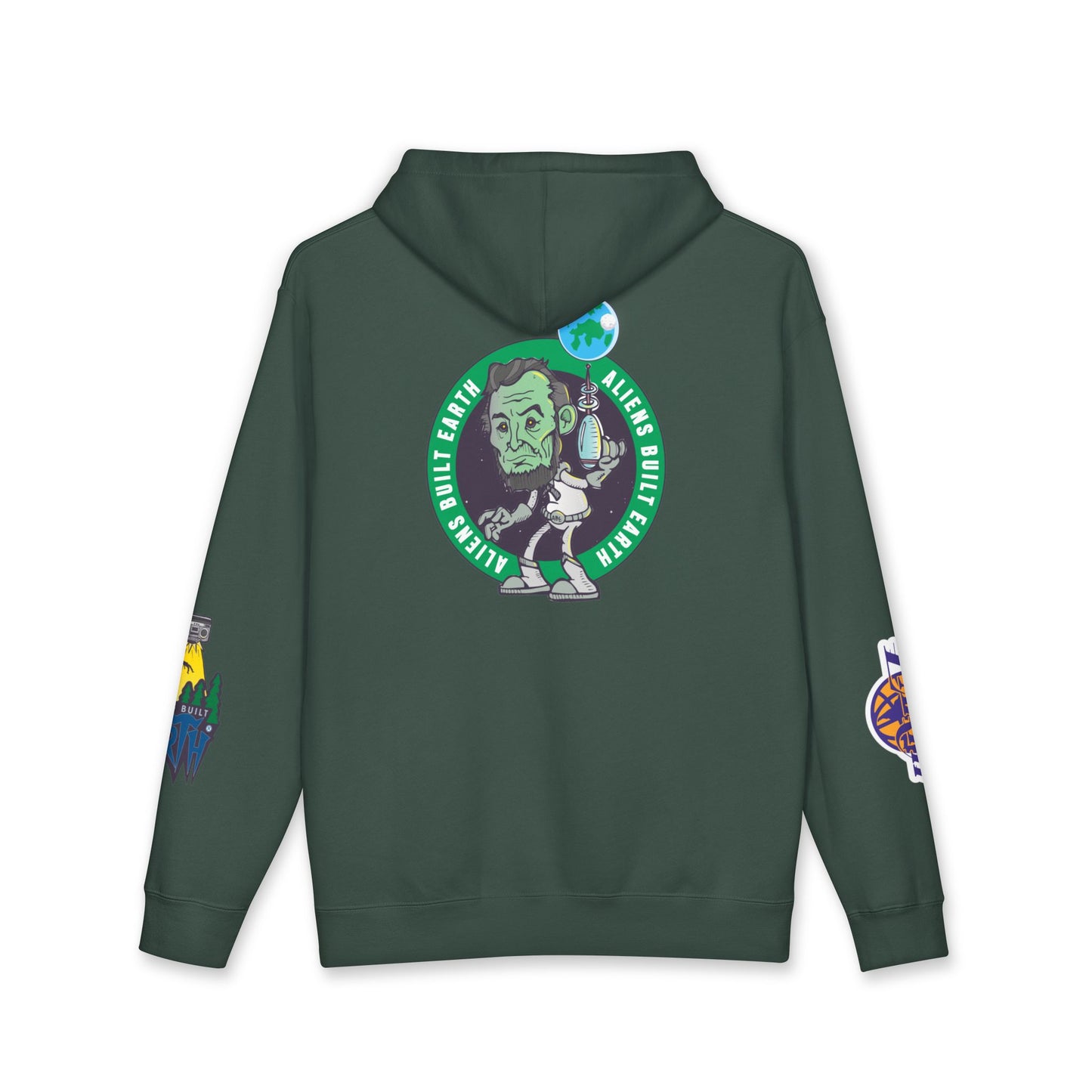 Around the World A.B.E Graphic Hoodie — “Always Outta This Earth” Space Logo Pullover
