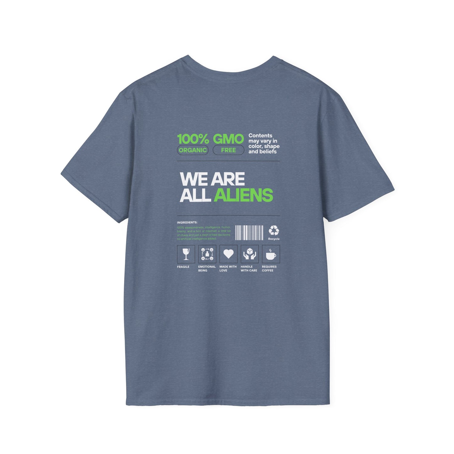 Aliens Built Earth T-Shirt — "We Are All Aliens" Graphic Tee