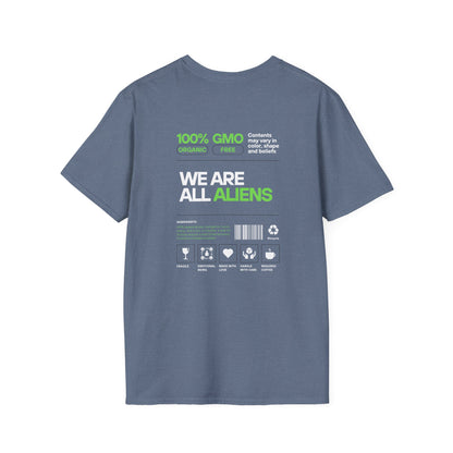 Aliens Built Earth T-Shirt — "We Are All Aliens" Graphic Tee