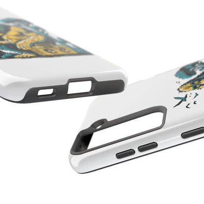 Bigfoot Chill Tough Phone Case — Retro Sasquatch with Boombox