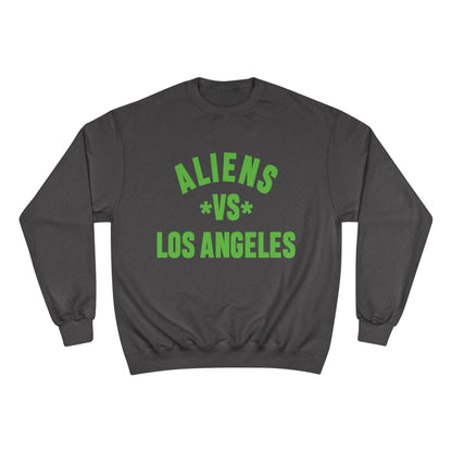 Aliens vs Los Angeles Sweatshirt — Retro Green Graphic Crewneck
