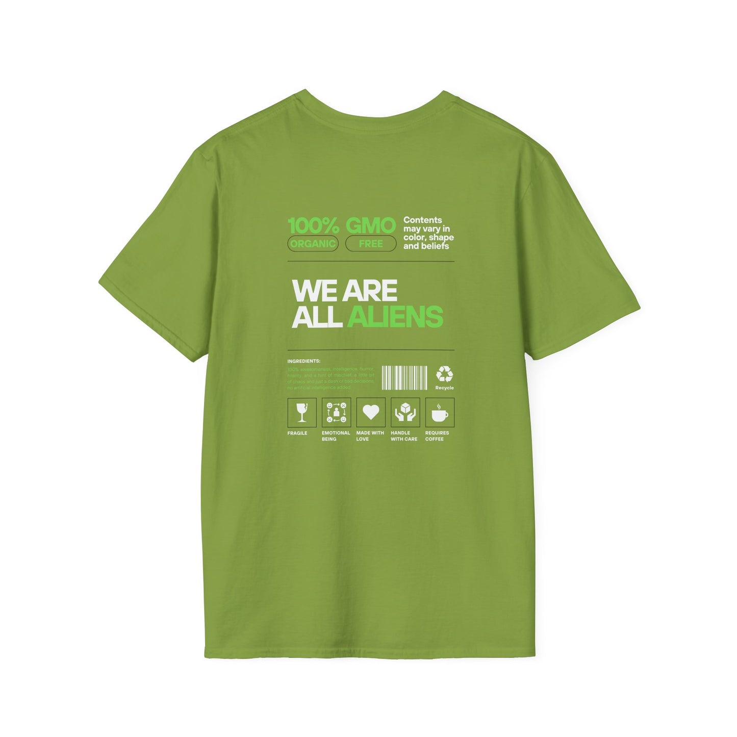 Aliens Built Earth T-Shirt — "We Are All Aliens" Graphic Tee