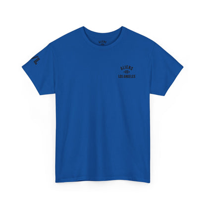Alien Lifeguard Graphic Tee — Retro Sci‑Fi Crewneck T‑Shirt