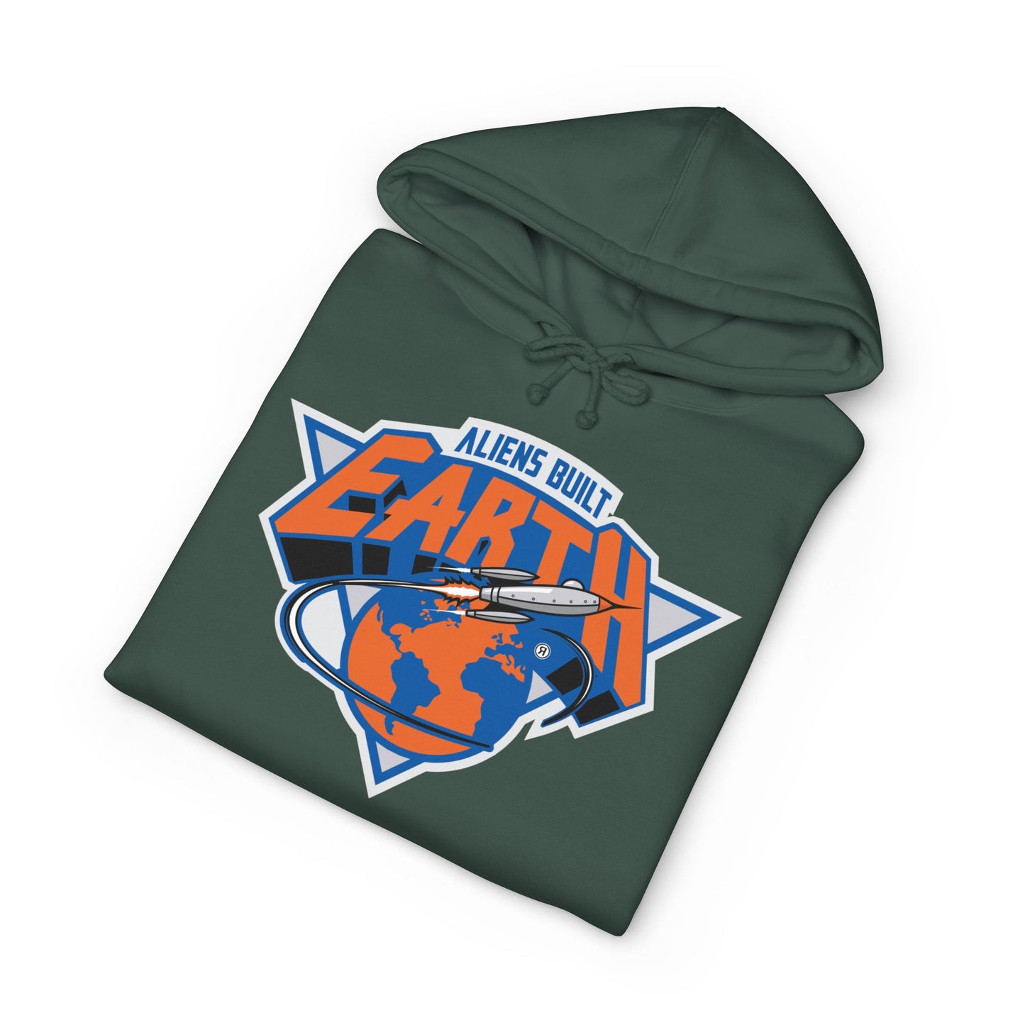 Around the World A.B.E Graphic Hoodie — “Always Outta This Earth” Space Logo Pullover