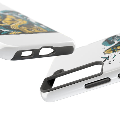 Bigfoot Chill Tough Phone Case — Retro Sasquatch with Boombox