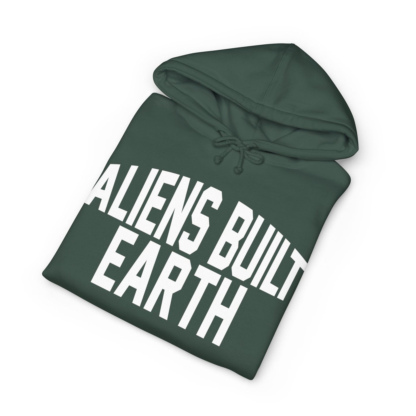 Hoodie — "Aliens Built Earth" Graphic Pullover