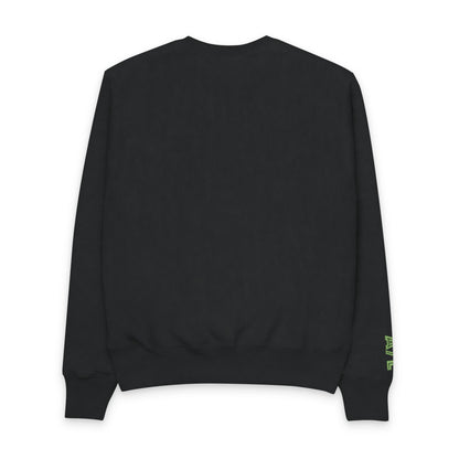 Alien Los Angeles Crewneck Sweatshirt — Neon Green Graphic