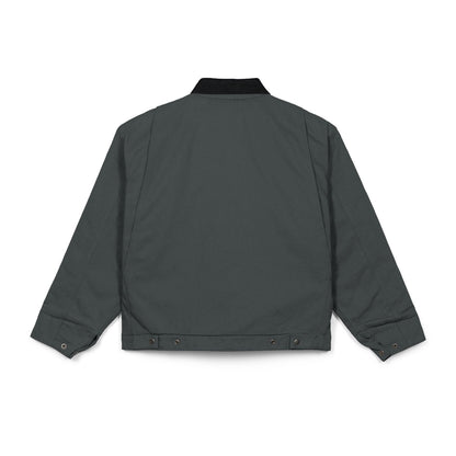 Work Jacket — "Always Hope for Earth" Embroidered Black Duck Cloth