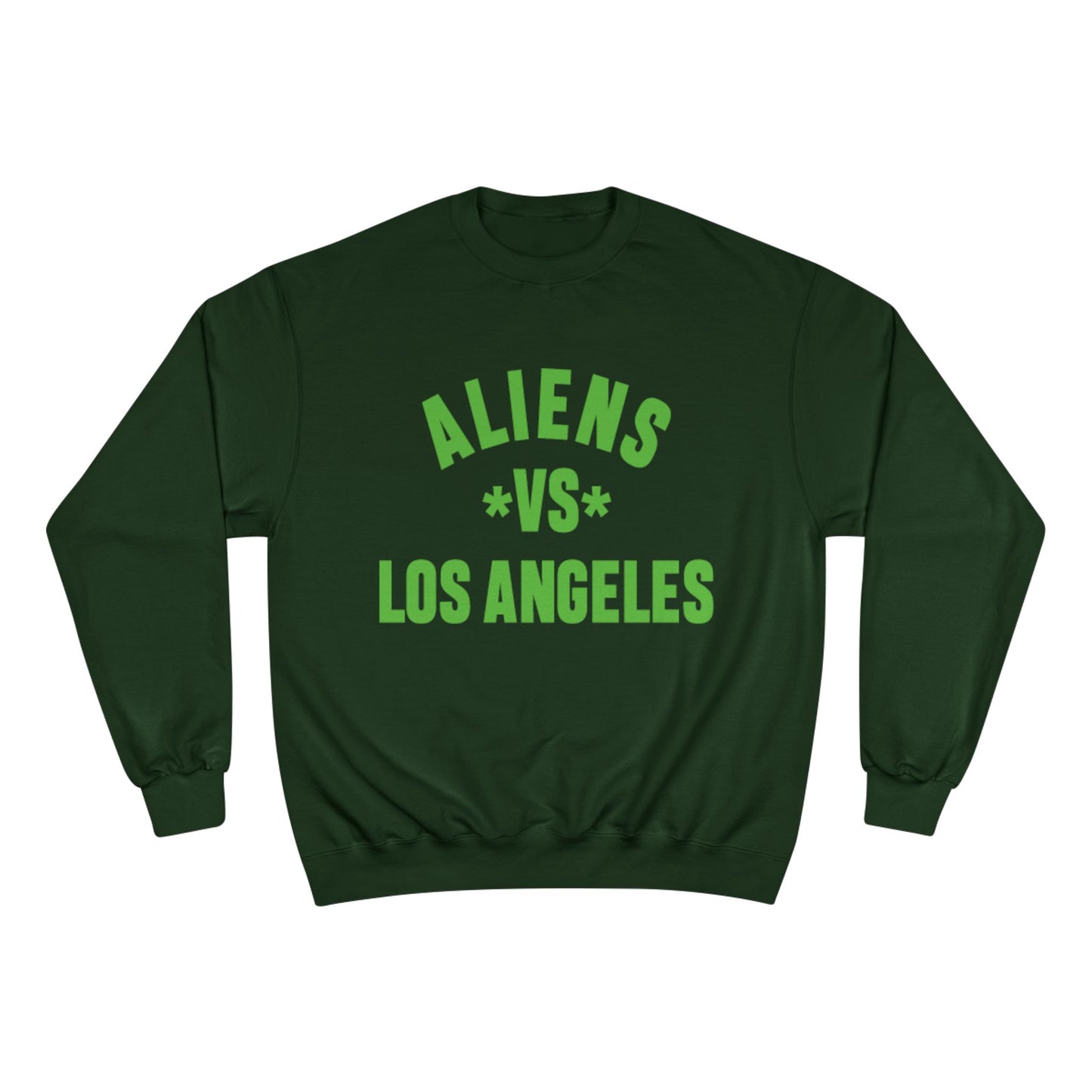Aliens vs Los Angeles Sweatshirt — Retro Green Graphic Crewneck