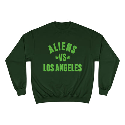Aliens vs Los Angeles Sweatshirt — Retro Green Graphic Crewneck