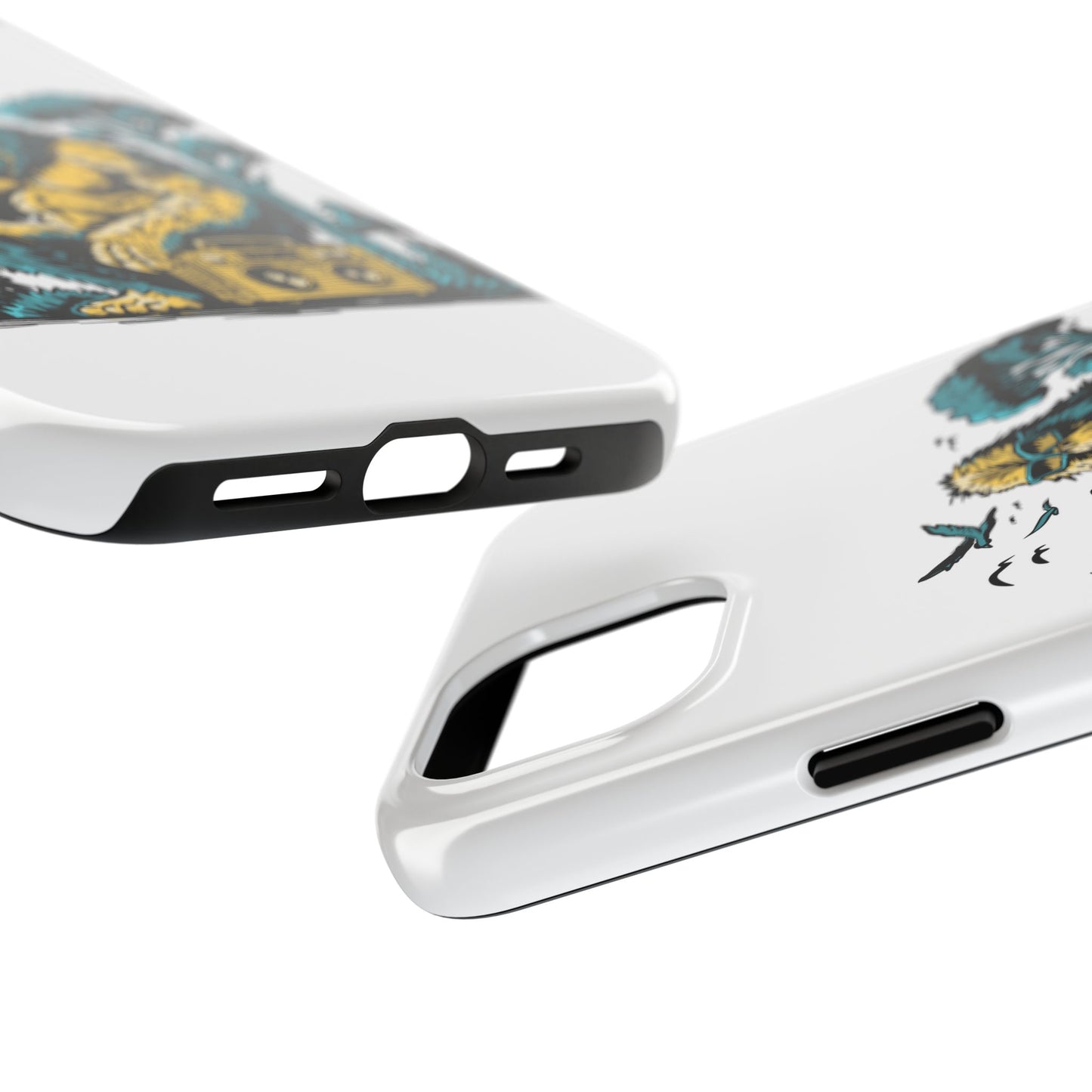 Bigfoot Chill Tough Phone Case — Retro Sasquatch with Boombox