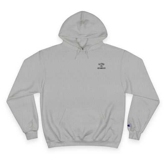 Aliens vs Los Angeles Graphic Hoodie — Retro Sci‑Fi Movie Poster Pullover