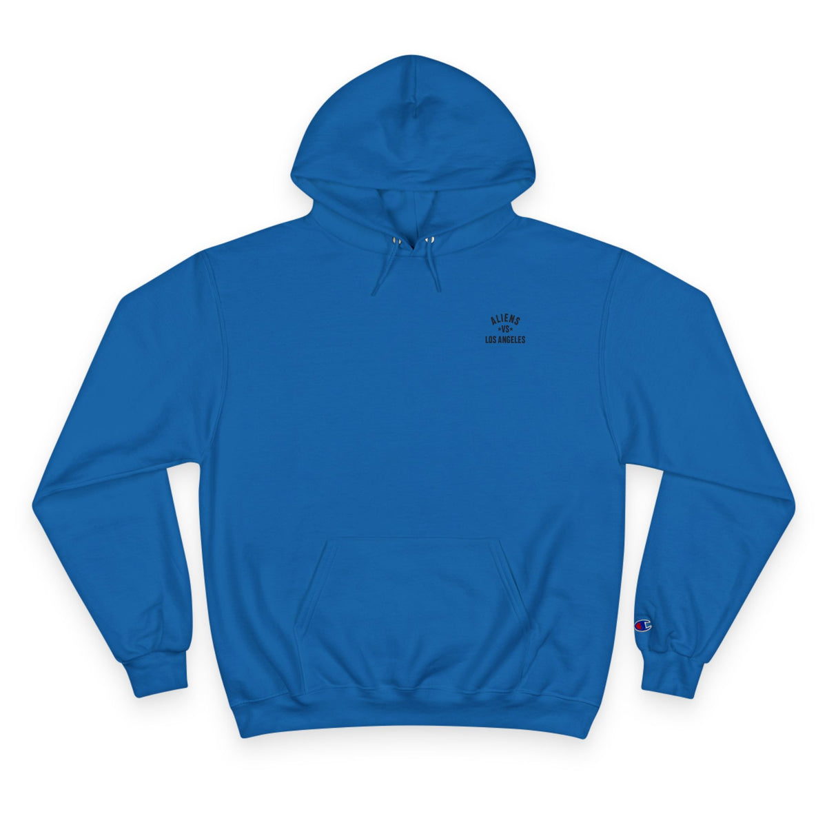 Aliens vs Los Angeles Graphic Hoodie — Retro Sci‑Fi Movie Poster Pullover