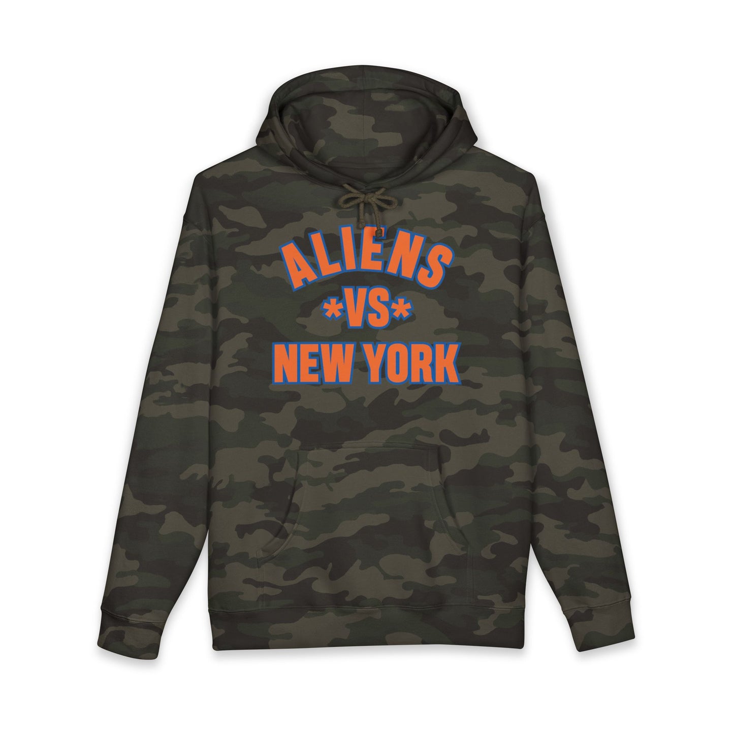 Aliens vs New York Hoodie - Retro Sci‑Fi Graphic Pullover