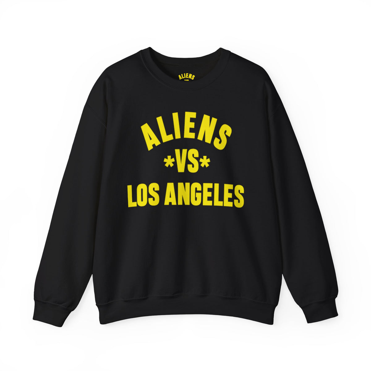 Sweatshirt — "Aliens vs Los Angeles" Bold Lettering Crewneck