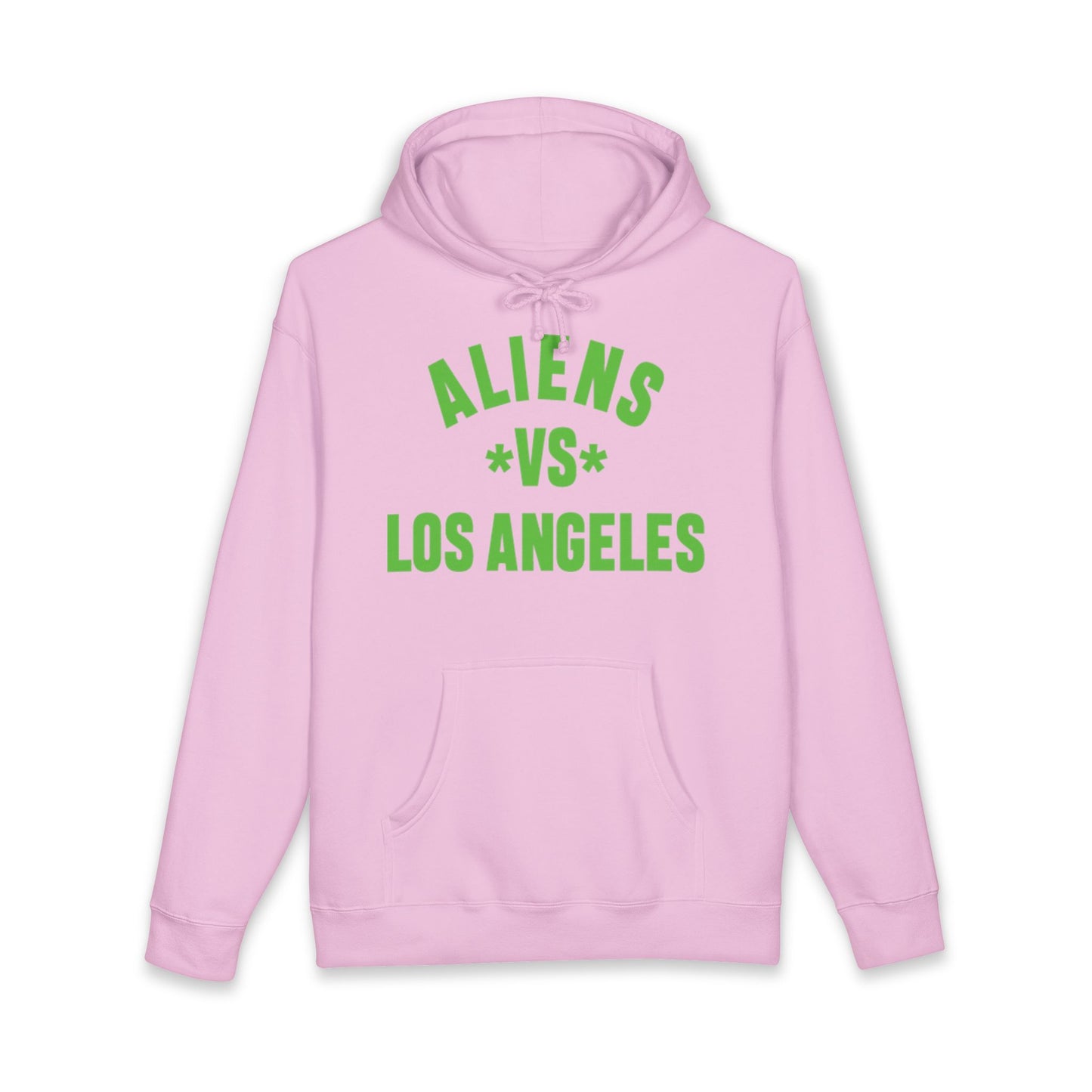 Aliens vs Los Angeles Hoodie — Retro Green Graphic Pullover