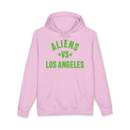 Aliens vs Los Angeles Hoodie — Retro Green Graphic Pullover