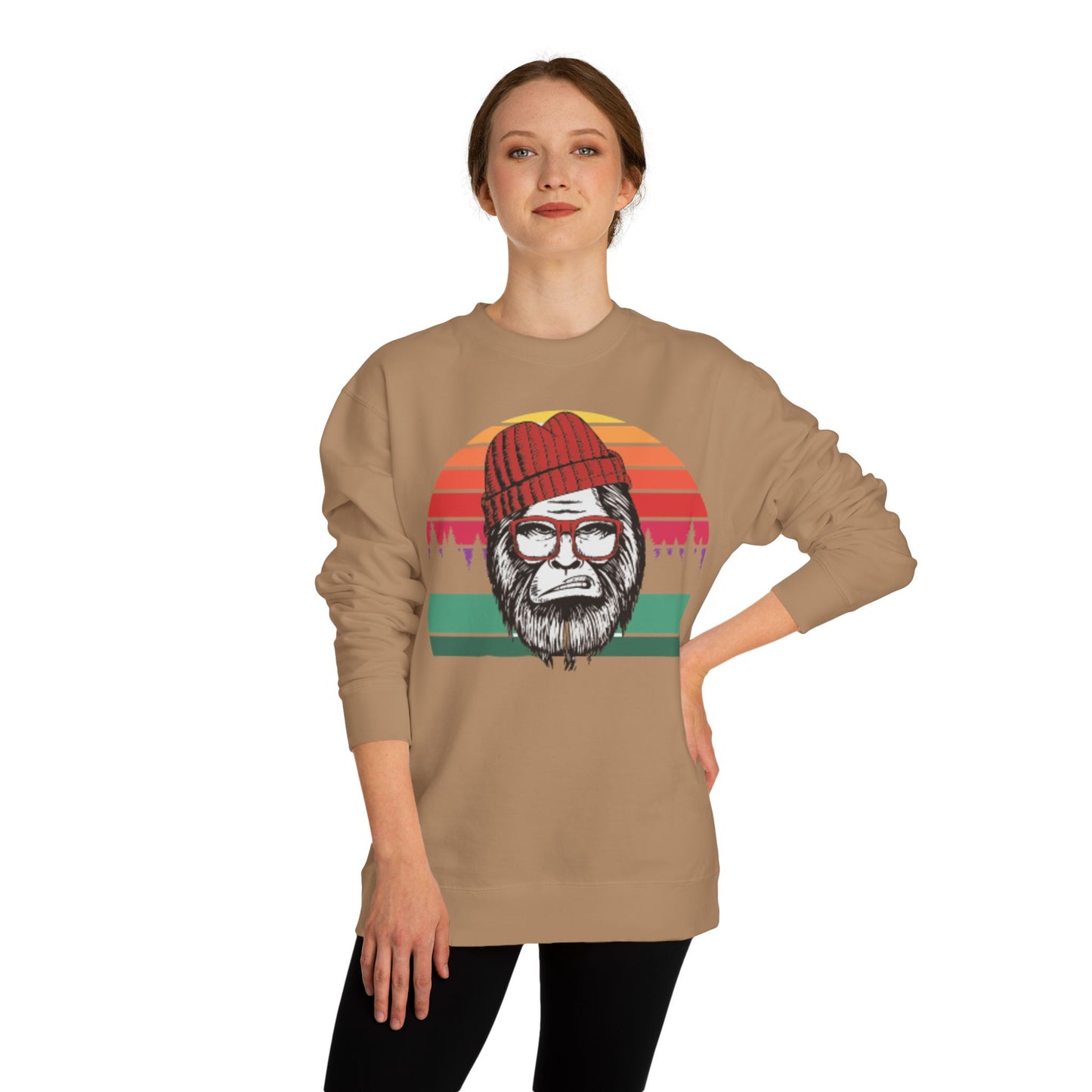 Retro Lumberjack Graphic Sweatshirt — "A.B.E" Eco Vibe Crewneck