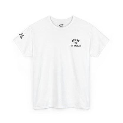 Alien Lifeguard Graphic Tee — Retro Sci‑Fi Crewneck T‑Shirt