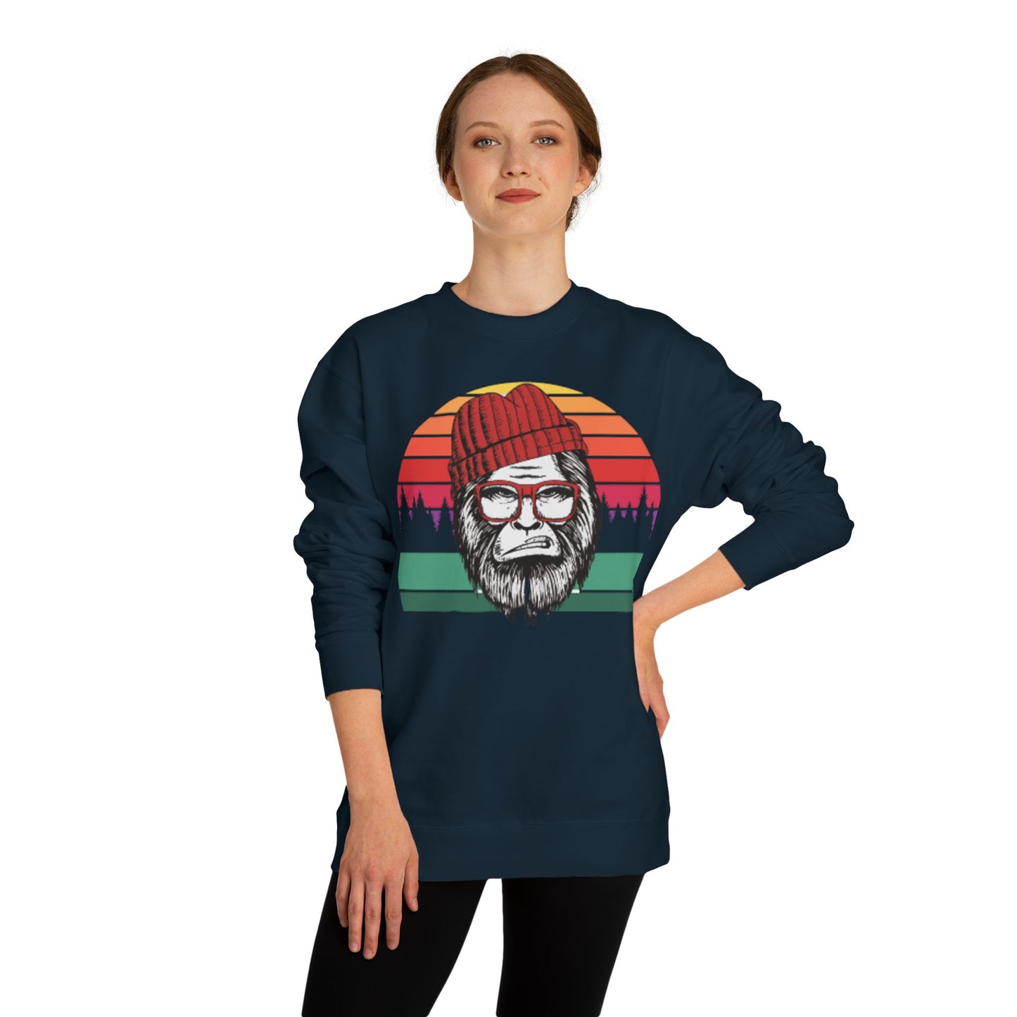 Retro Lumberjack Graphic Sweatshirt — "A.B.E" Eco Vibe Crewneck