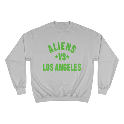 Aliens vs Los Angeles Sweatshirt — Retro Green Graphic Crewneck
