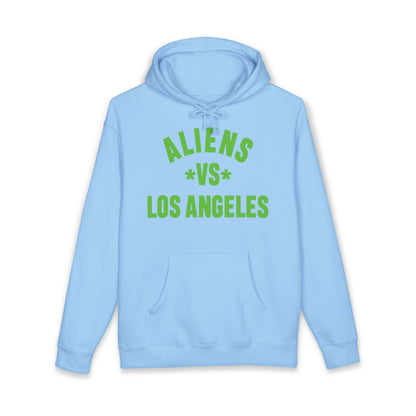 Aliens vs Los Angeles Hoodie — Retro Green Graphic Pullover