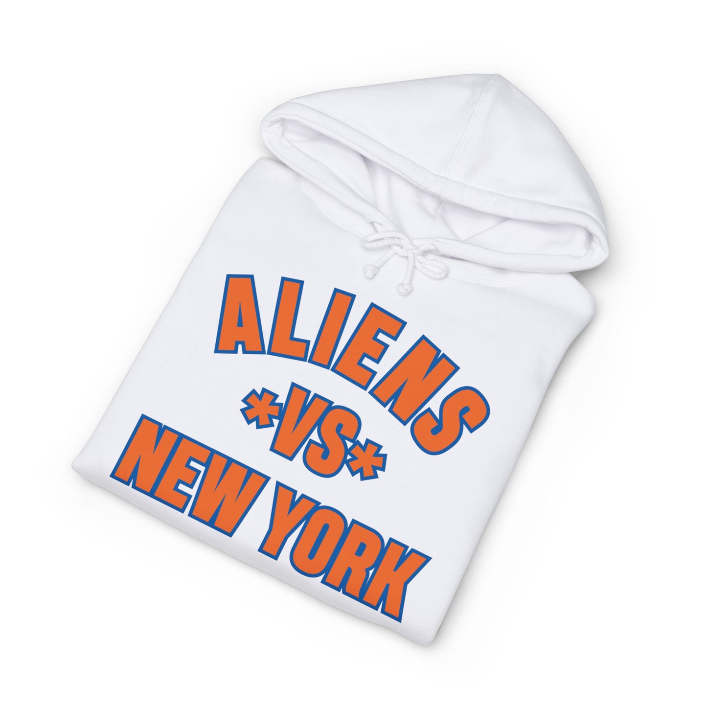 Aliens vs New York Hoodie - Retro Sci‑Fi Graphic Pullover