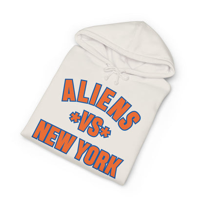 Aliens vs New York Hoodie - Retro Sci‑Fi Graphic Pullover