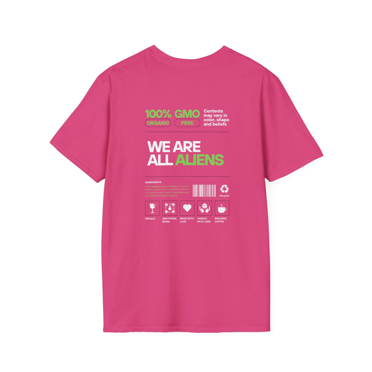 Aliens Built Earth T-Shirt — "We Are All Aliens" Graphic Tee