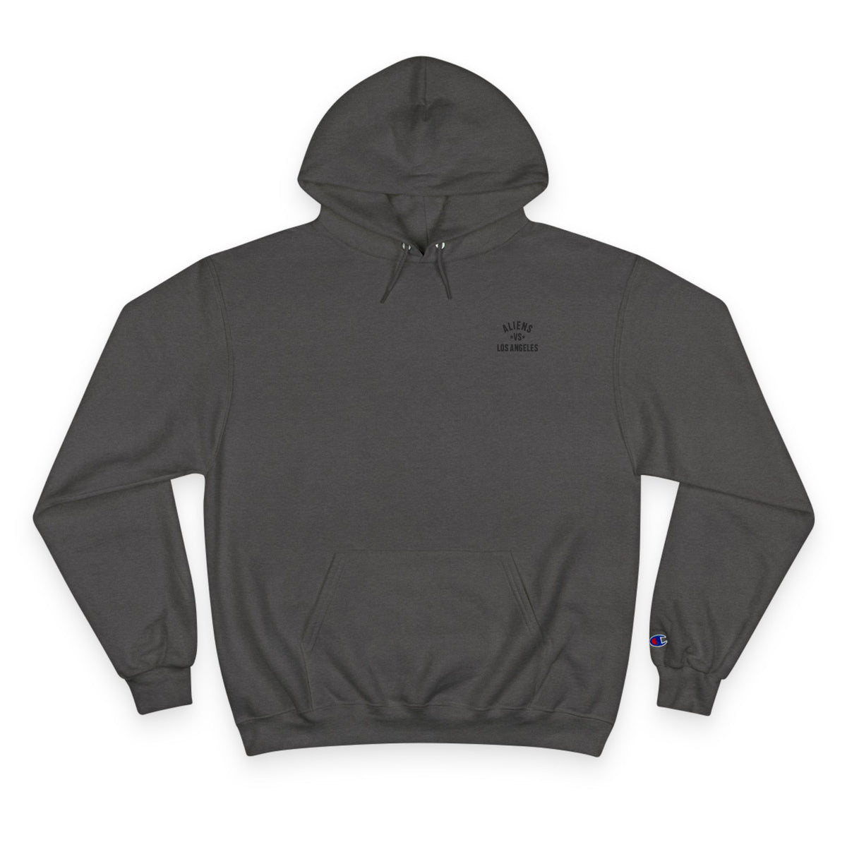Aliens vs Los Angeles Graphic Hoodie — Retro Sci‑Fi Movie Poster Pullover