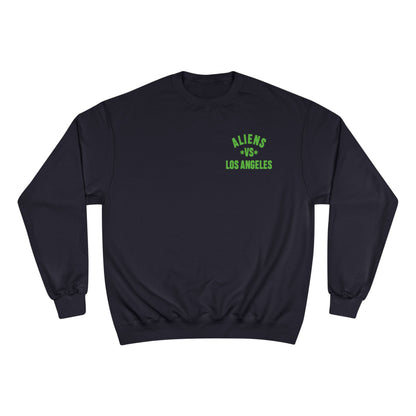 Aliens vs. Los Angeles Graphic Sweatshirt — Retro Sci‑Fi Crewneck