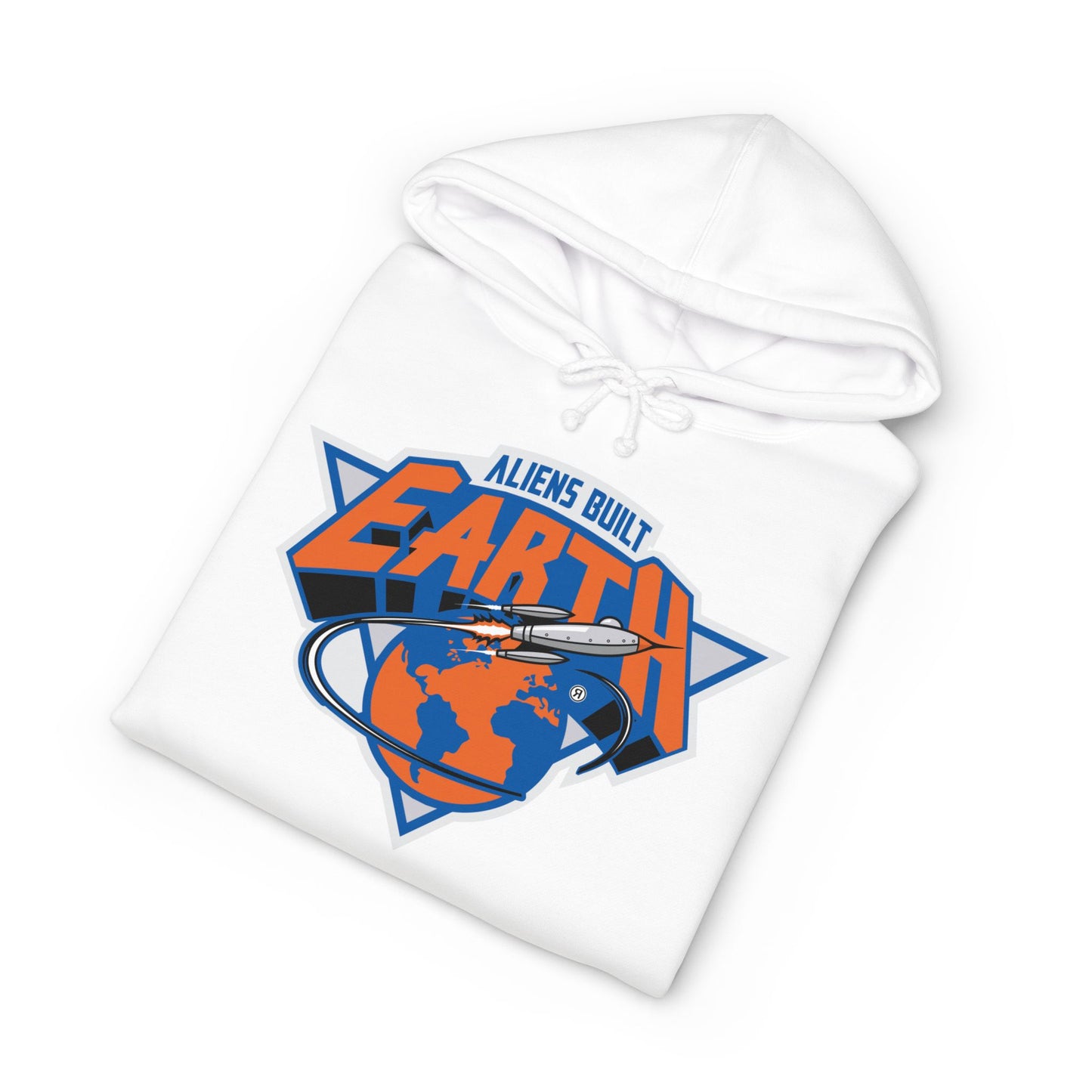 Around the World A.B.E Graphic Hoodie — “Always Outta This Earth” Space Logo Pullover