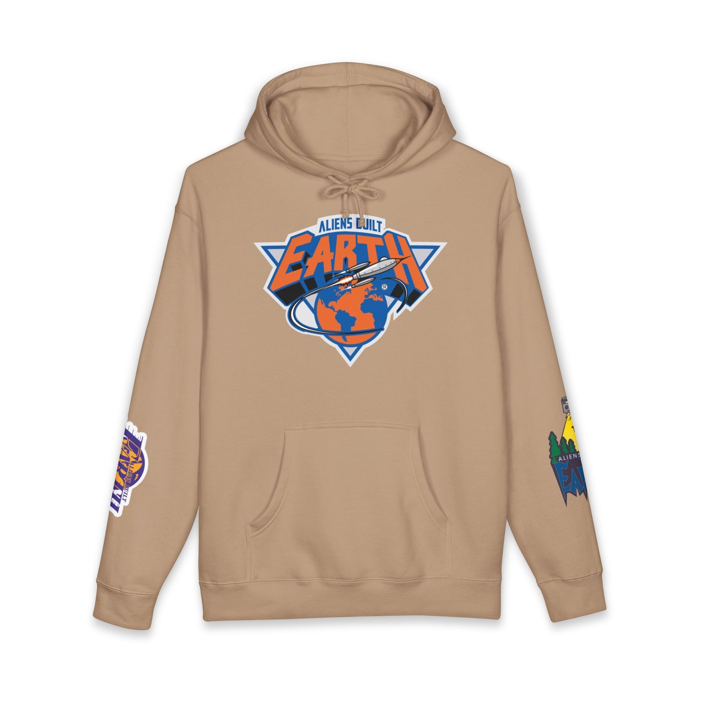 Around the World A.B.E Graphic Hoodie — “Always Outta This Earth” Space Logo Pullover