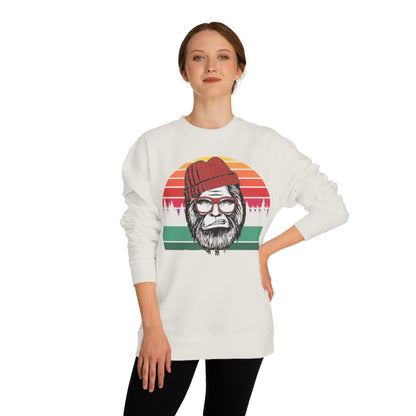 Retro Lumberjack Graphic Sweatshirt — "A.B.E" Eco Vibe Crewneck